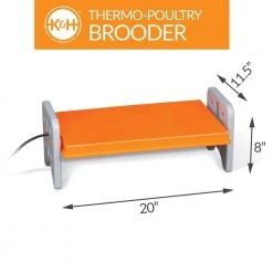 Best deal ๐ K&H 11.5 in. x 20 in. x 8 in. 40-Watt Thermo-Poultry Brooder Large Gray/Orange by Unbranded ๐ 17 Best deal ๐ K&H 11.5 in. x 20 in. x 8 in. 40-Watt Thermo-Poultry Brooder Large Gray/Orange by Unbranded ๐ -Cheap Fence Gates Plus Store accessories 100542463 4f 1000