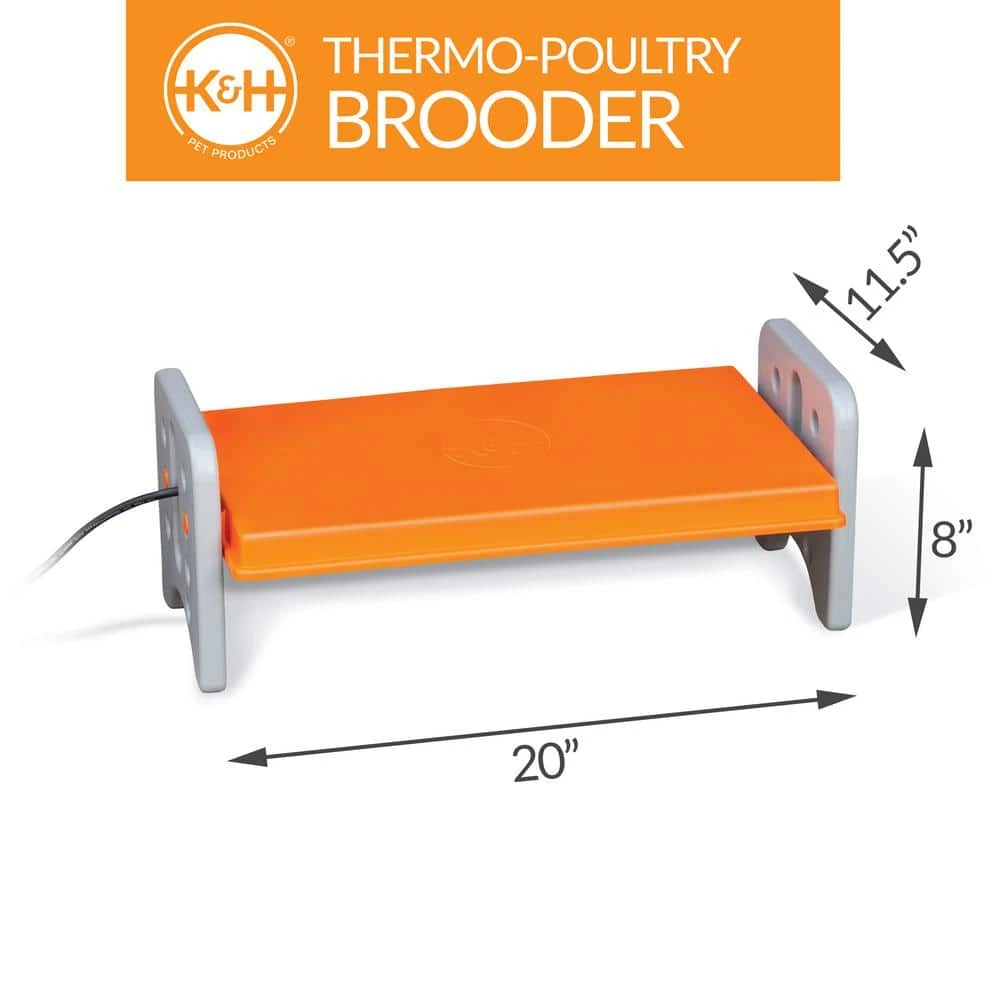Best deal ๐ K&H 11.5 in. x 20 in. x 8 in. 40-Watt Thermo-Poultry Brooder Large Gray/Orange by Unbranded ๐ 8 Best deal ๐ K&H 11.5 in. x 20 in. x 8 in. 40-Watt Thermo-Poultry Brooder Large Gray/Orange by Unbranded ๐ - Image 6