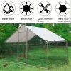 Outlet 🎁 119 ft. L x 79 ft. W x 79 ft. H -Acre Large Metal In-Ground Chicken Coop Run by Tatayosi ❤️ -Cheap Fence Gates Plus Store accessories j h w121241747 64 1000