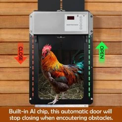 Cheapest 🥰 1-Acre Sensor Timer Controlled Automatic Wireless Chicken Coop Opener Kit by Hillstry ❤️ -Cheap Fence Gates Plus Store accessories wf cd at 1 4f 1000