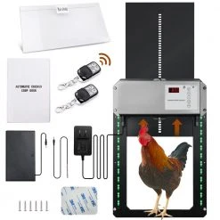 Cheapest 🥰 1-Acre Sensor Timer Controlled Automatic Wireless Chicken Coop Opener Kit by Hillstry ❤️