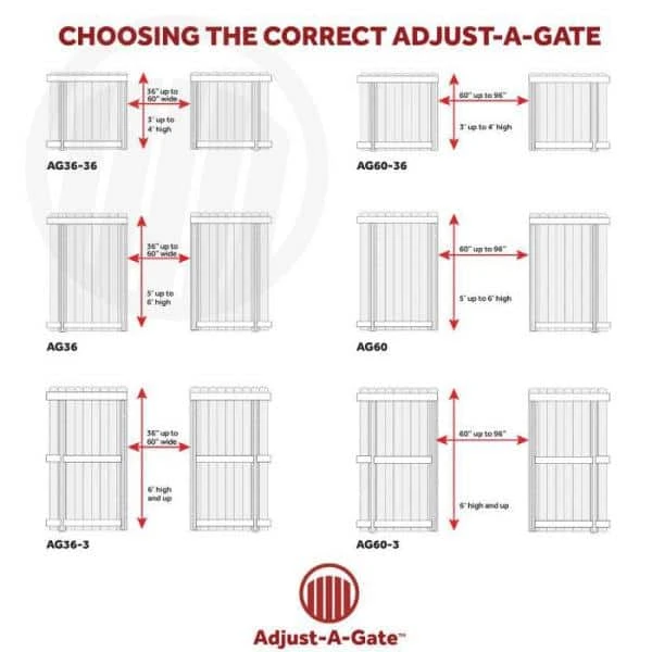 Wholesale ✔️ 3 Rail 60 in. H/ 60 in.-96 in. W Kit-Contractor Series by Adjust-A-Gate ✔️ 4 Wholesale ✔️ 3 Rail 60 in. H/ 60 in.-96 in. W Kit-Contractor Series by Adjust-A-Gate ✔️ - Image 2