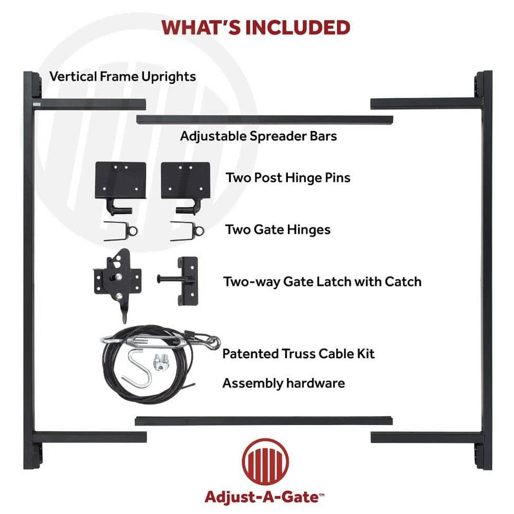 Wholesale ✔️ 3 Rail 60 in. H/ 60 in.-96 in. W Kit-Contractor Series by Adjust-A-Gate ✔️ 8 Wholesale ✔️ 3 Rail 60 in. H/ 60 in.-96 in. W Kit-Contractor Series by Adjust-A-Gate ✔️ - Image 6
