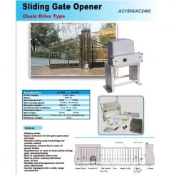Promo 😉 Slide Single Automatic Gate Opener Gate Kit by ALEKO ⭐ -Cheap Fence Gates Plus Store aleko automatic gate openers ac2700nor hd 44 1000