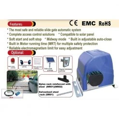 Brand new 🤩 Slide Single Automatic Gate Opener Kit 30 ft. Length - 900 lbs. Opacity by ALEKO ⭐ -Cheap Fence Gates Plus Store aleko automatic gate openers ar900nor hd 44 1000