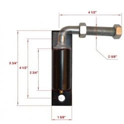 Cheap 👏 5/8 in. Hinge J-bolt for Driveway Gates by ALEKO 😀 -Cheap Fence Gates Plus Store aleko fence hardware lm114 hd 4f 1000