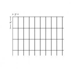 Discount 🛒 4 ft. x 100 ft. 14-Gauge Black PVC-Coated Welded Wire by allFENZ ⌛ -Cheap Fence Gates Plus Store allfenz welded wire fencing yg481002414bl 4f 1000