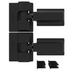 Best Sale 🥰 8.937 in. x 5 in. Heavy Duty Modern Gate Hinge Pair - SS by Barrette Outdoor Living ❤️