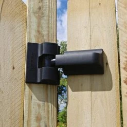 Buy ✔️ 8.937 in. x 5 in. Heavy Duty Modern Gate Hinge Pair Black by Barrette Outdoor Living ⌛ -Cheap Fence Gates Plus Store barrette outdoor living fence gate hinges 73014301 31 1000