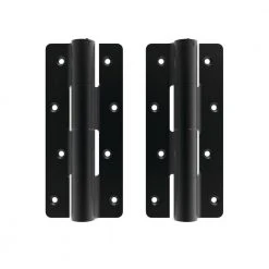 Coupon 😀 3.125 in. x 7.187 in. Aluminum Black Heavy-Duty Butterfly Hinge (2-Pack) by Barrette Outdoor Living 🧨