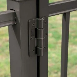 Cheap 🌟 3.125 in. x 4.875 in. Aluminum Pewter Standard Butterfly Hinge (2-Pack) by Barrette Outdoor Living ⭐ -Cheap Fence Gates Plus Store barrette outdoor living fence gate hinges 73025671 31 1000