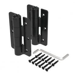 Cheapest 😉 3.125 in. x 4.875 in. Aluminum Black Standard Butterfly Hinge (2-Pack) by Barrette Outdoor Living 😀 -Cheap Fence Gates Plus Store barrette outdoor living fence gate hinges 73025681 4f 1000