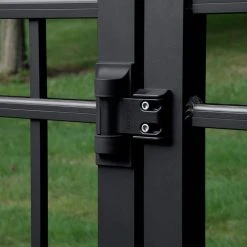 Top 10 😍 3.875 in. x 4.812 in. Steel Black Standard Wrap Hinge (2-Pack) by Barrette Outdoor Living 🔥 -Cheap Fence Gates Plus Store barrette outdoor living fence gate hinges 73028117 44 1000