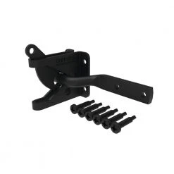 Budget ✨ 4.562 in. x 2.312 in. Black Steel Gravity Latch by Barrette Outdoor Living ❤️ -Cheap Fence Gates Plus Store barrette outdoor living fence gate latches slide bolts 73002252 4f 1000