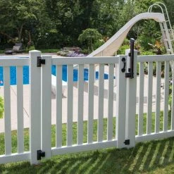 Best reviews of ❤️ 4 in. x 21.375 in. Nylon/Stainless Steel Black Locking Pool Safety Latch by Barrette Outdoor Living 👏 -Cheap Fence Gates Plus Store barrette outdoor living fence gate latches slide bolts 73024442 31 1000