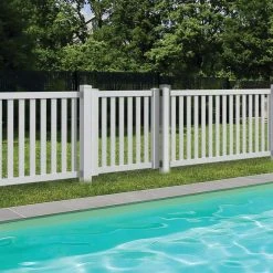 Hot Sale ✨ 5 in. x 5 in. x 82 in. Aluminum Post Insert by Barrette Outdoor Living 🧨 -Cheap Fence Gates Plus Store barrette outdoor living fence hardware 73003718 1f 1000