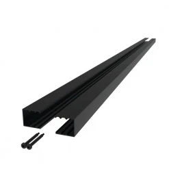 Top 10 โค๏ธ Mixed Materials 2-Piece Top/Bottom Matte Black Aluminum Fence Channel Kit for Vinyl Infill by Barrette Outdoor Living ๐