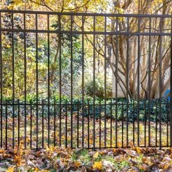 Discount 👏 19.5 in. x 35 in. Black Aluminum Puppy Picket Add-on Kit by Barrette Outdoor Living 🎉 -Cheap Fence Gates Plus Store barrette outdoor living fence hardware 73050575 44 1000