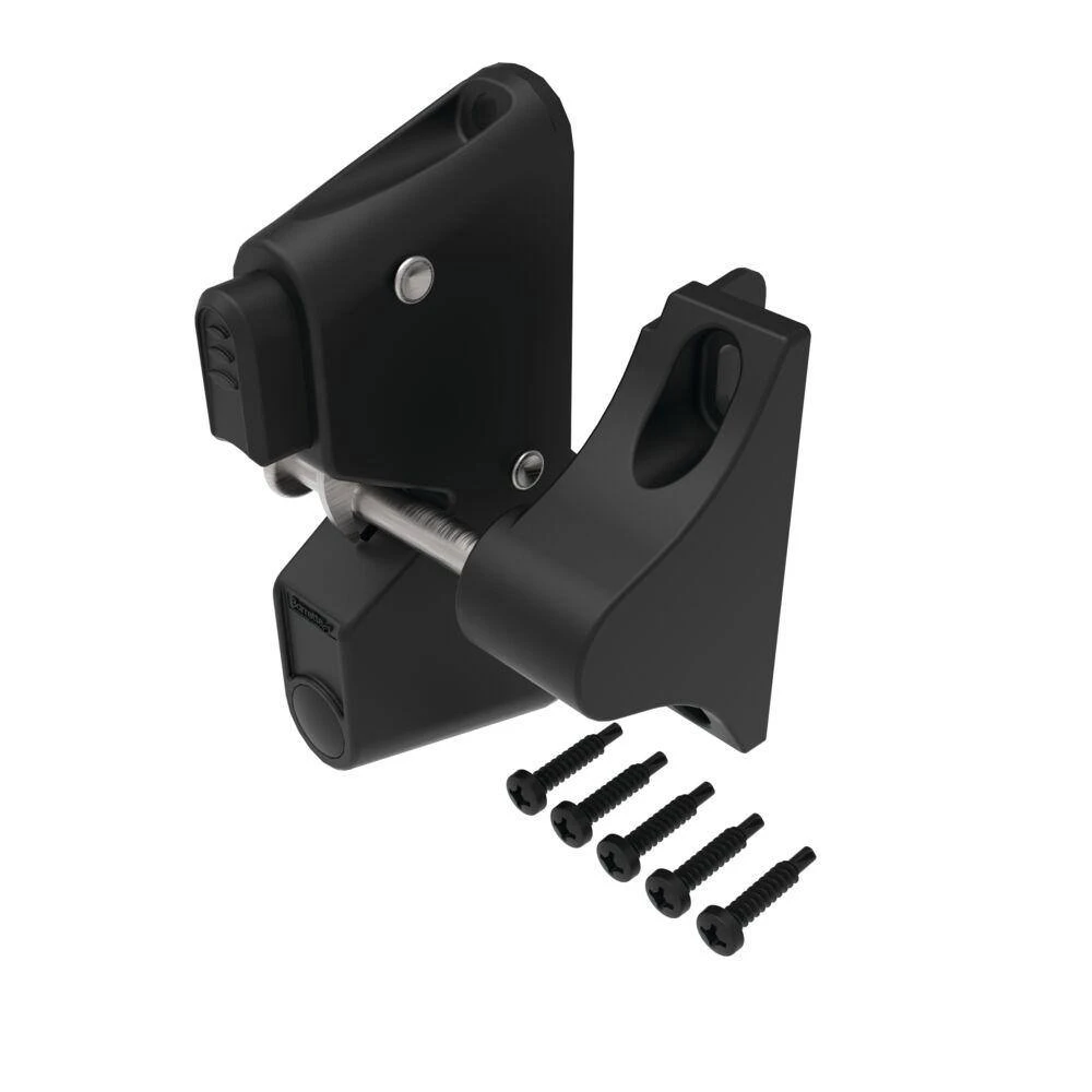 Flash Sale ✔️ 3.312 in. x 5.187 in. Black Fence Gate 1-Sided Gravity Latch (1-Pack ) by Barrette Outdoor Living ✔️ 5 Flash Sale ✔️ 3.312 in. x 5.187 in. Black Fence Gate 1-Sided Gravity Latch (1-Pack ) by Barrette Outdoor Living ✔️ - Image 3