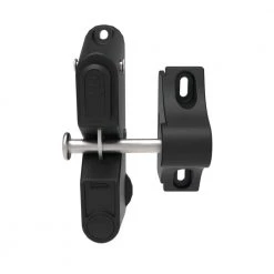 Flash Sale ✔️ 3.312 in. x 5.187 in. Black Fence Gate 1-Sided Gravity Latch (1-Pack ) by Barrette Outdoor Living ✔️
