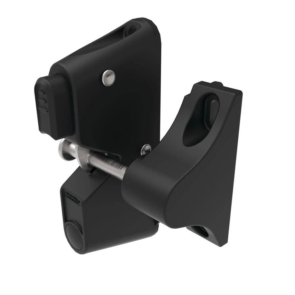 Flash Sale ✔️ 3.312 in. x 5.187 in. Black Fence Gate 1-Sided Gravity Latch (1-Pack ) by Barrette Outdoor Living ✔️ 4 Flash Sale ✔️ 3.312 in. x 5.187 in. Black Fence Gate 1-Sided Gravity Latch (1-Pack ) by Barrette Outdoor Living ✔️ - Image 2