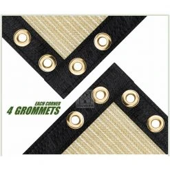 Cheap ✔️ 6 ft. x 50 ft. Beige Privacy Fence Screen HDPE Mesh Windscreen with Reinforced Grommets for Garden Fence (Custom Size) by COLOURTREE 🔥 -Cheap Fence Gates Plus Store beige colourtree outdoor privacy screens 6x50fs 3 a0 1000