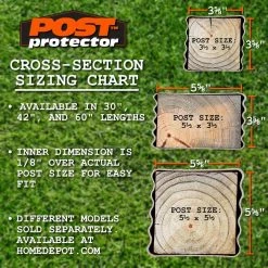 Promo ๐ 4 in. x 4 in. x 30 in. In-Ground HDPE Fence Post Decay Protection by Post Protector โญ 17 Promo ๐ 4 in. x 4 in. x 30 in. In-Ground HDPE Fence Post Decay Protection by Post Protector โญ -Cheap Fence Gates Plus Store beige post protector composite fence posts 4430 c3 1000