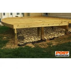 New ✨ 4 in. x 6 in. x 60 in. In-Ground Fence Post Decay Protection by Post Protector ✨ -Cheap Fence Gates Plus Store beige post protector composite fence posts 4660 a0 1000