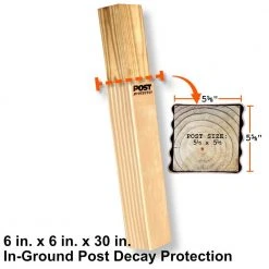 Flash Sale 👍 6 in. x 6 in. x 30 in. In-Ground Fence Post Decay Protection by Post Protector ⌛ 21 Flash Sale 👍 6 in. x 6 in. x 30 in. In-Ground Fence Post Decay Protection by Post Protector ⌛ -Cheap Fence Gates Plus Store beige post protector composite fence posts 6630 1d 1000