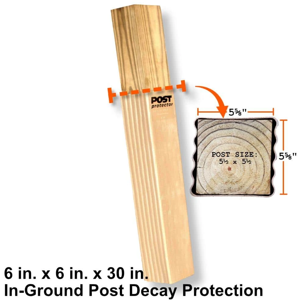 Flash Sale 👍 6 in. x 6 in. x 30 in. In-Ground Fence Post Decay Protection by Post Protector ⌛ 7 Flash Sale 👍 6 in. x 6 in. x 30 in. In-Ground Fence Post Decay Protection by Post Protector ⌛ - Image 5