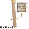 Promo โจ 6 in. x 6 in. x 42 in. In-Ground Post Decay Protection by Post Protector โ๏ธ 2 Promo โจ 6 in. x 6 in. x 42 in. In-Ground Post Decay Protection by Post Protector โ๏ธ -Cheap Fence Gates Plus Store beige post protector composite fence posts 6642 64 1000