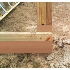 New 🛒 5 in. x 1.625 in. x 99 in. Skirt-Board Fence Rail Protector (Case of 6-Pieces) by Post Protector 👏 -Cheap Fence Gates Plus Store beige post protector composite fence posts sbp99 1f 1000