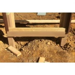 New 🛒 5 in. x 1.625 in. x 99 in. Skirt-Board Fence Rail Protector (Case of 6-Pieces) by Post Protector 👏 -Cheap Fence Gates Plus Store beige post protector composite fence posts sbp99 4f 1000