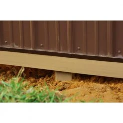 New 🛒 5 in. x 1.625 in. x 99 in. Skirt-Board Fence Rail Protector (Case of 6-Pieces) by Post Protector 👏 -Cheap Fence Gates Plus Store beige post protector composite fence posts sbp99 fa 1000