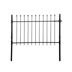 Best reviews of ⭐ Athens Style 5 ft. x 5 ft. Black Steel DIY Fence Panel by ALEKO ❤️