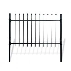 Best reviews of ⭐ Athens Style 5 ft. x 5 ft. Black Steel DIY Fence Panel by ALEKO ❤️ -Cheap Fence Gates Plus Store black aleko metal fence panels dwgf5x5 hd fa 1000