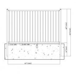 Cheapest 🤩 Lyon Style 5 ft. x 8 ft. Black Unassembled Steel Fence Panel by ALEKO 🎉 -Cheap Fence Gates Plus Store black aleko metal fence panels fencelyon8x5 hd 4f 1000