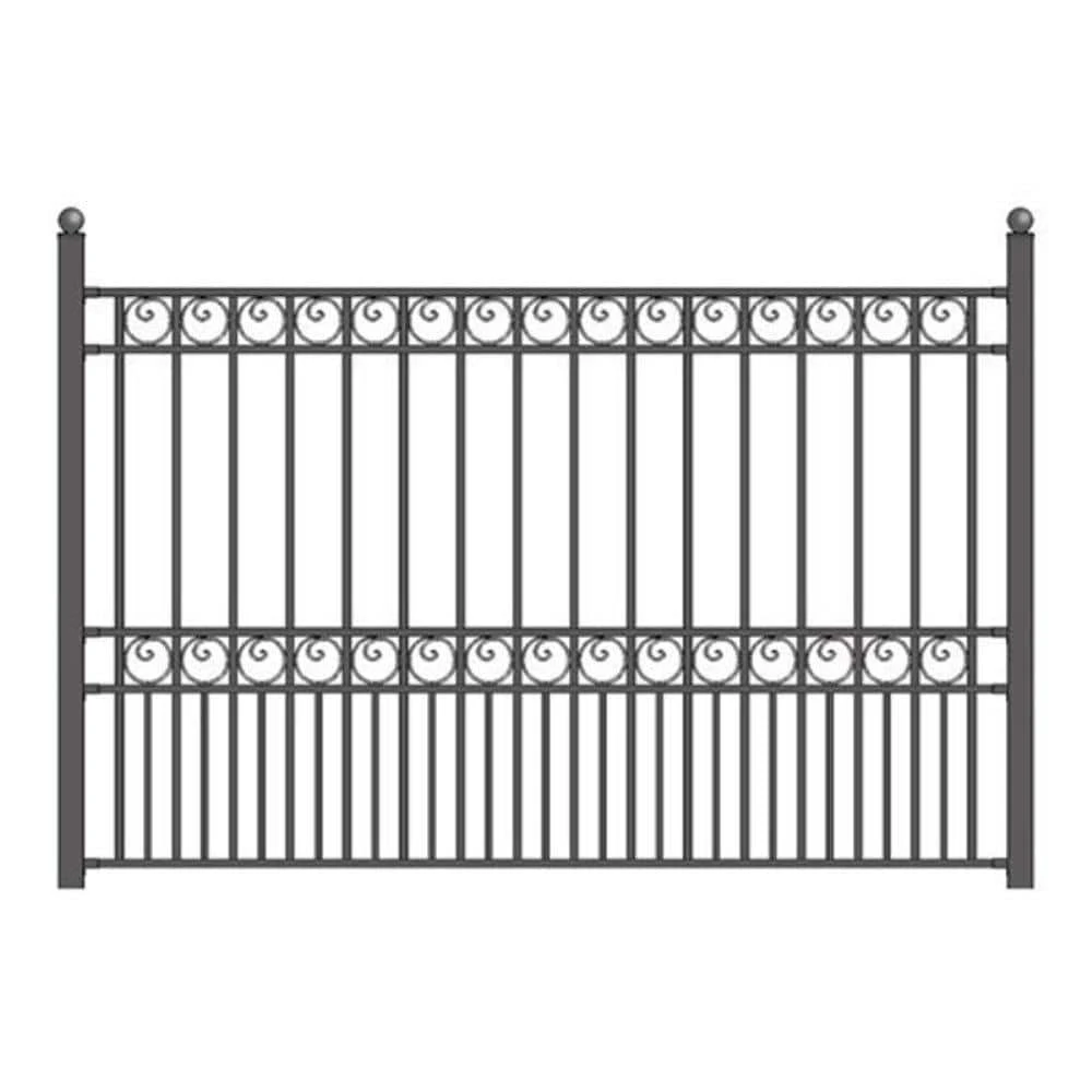 Promo ๐ Paris Style 5 ft. x 8 ft. Black Iron Fence Panel by ALEKO ๐ 3 Promo ๐ Paris Style 5 ft. x 8 ft. Black Iron Fence Panel by ALEKO ๐