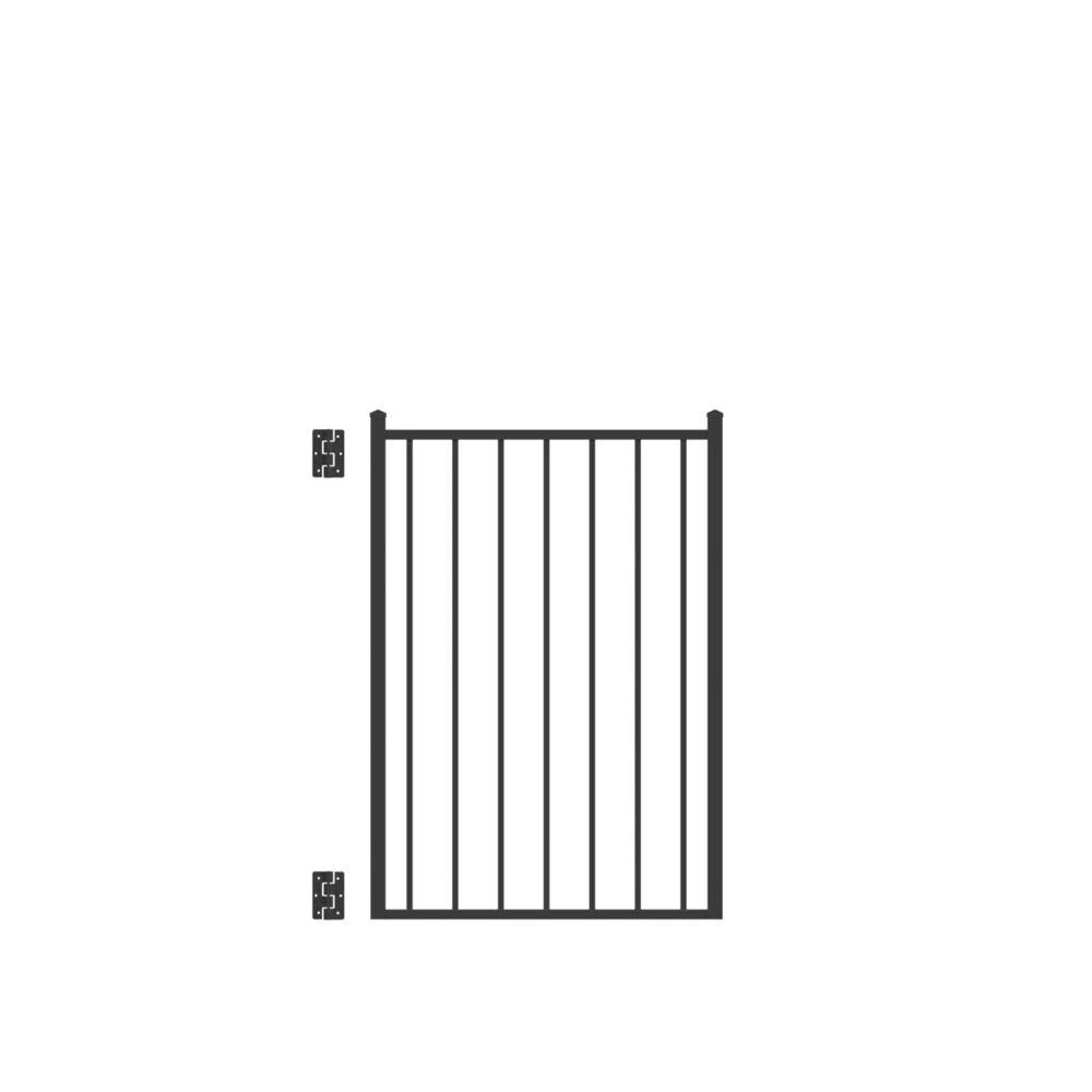 Brand new ๐ Beechmont Standard-Duty 3 ft. W x 4 ft. H Black Aluminum Pre-Assembled Fence Gate by Barrette Outdoor Living ๐ 3 Brand new ๐ Beechmont Standard-Duty 3 ft. W x 4 ft. H Black Aluminum Pre-Assembled Fence Gate by Barrette Outdoor Living ๐