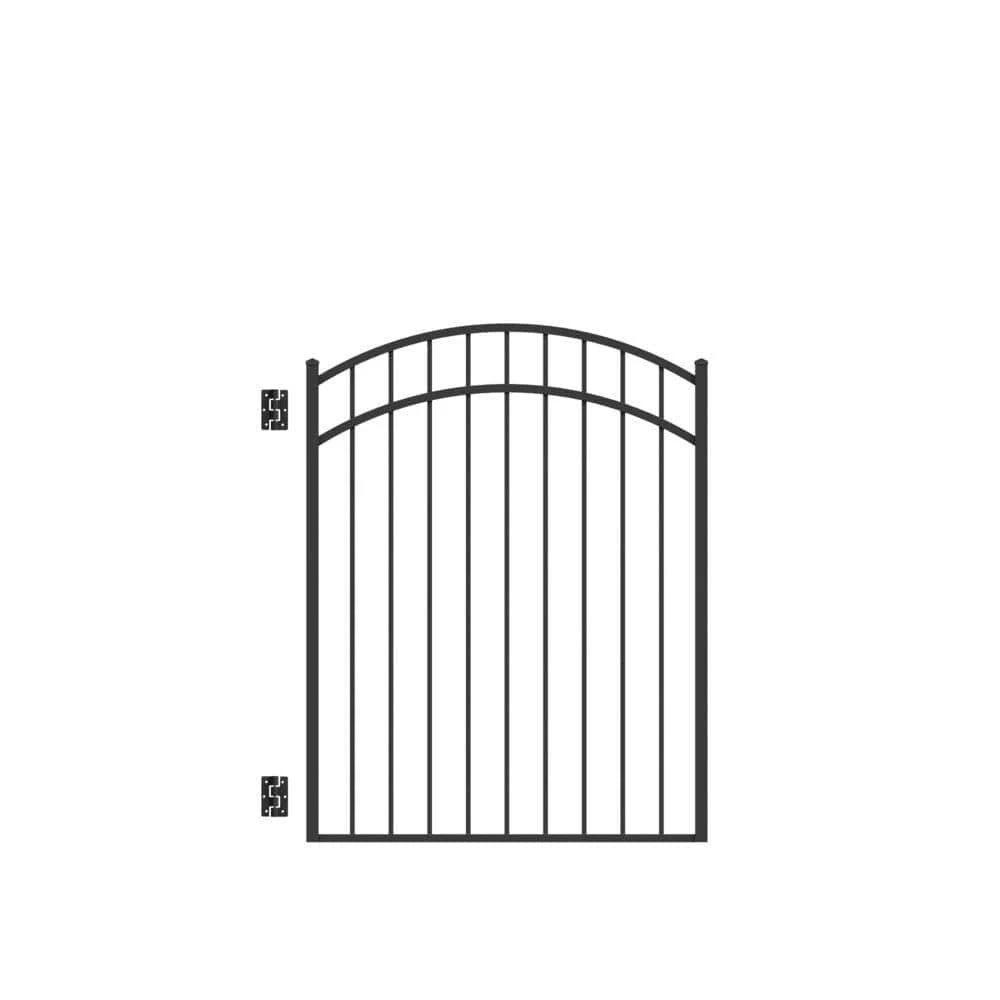 Cheap ๐ Natural Reflections Standard-Duty 4 ft. W x 4.5 ft. H Black Aluminum Arched Pre-Assembled Fence Gate by Barrette Outdoor Living โ 3 Cheap ๐ Natural Reflections Standard-Duty 4 ft. W x 4.5 ft. H Black Aluminum Arched Pre-Assembled Fence Gate by Barrette Outdoor Living โ