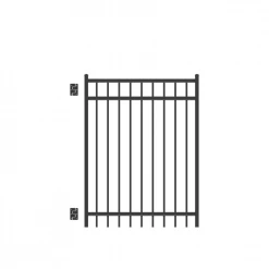 Top 10 😍 Natural Reflections Heavy-Duty 4 ft. x 5 ft. Black Aluminum Straight Pre-Assembled Fence Gate by Barrette Outdoor Living 🎉
