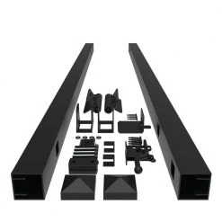 Top 10 🔥 Natural Selections 4.5 ft. x 6 ft. Black 3 Rail Aluminum Adjustable Fence Gate Kit by Barrette Outdoor Living ⭐ -Cheap Fence Gates Plus Store black barrette outdoor living metal fence gates 73050585 c3 1000