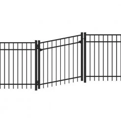 Top 10 ❤️ Natural Selections 6 ft. x 4 ft. Black 3 Rail Aluminum Adjustable Fence Gate Kit by Barrette Outdoor Living ❤️ -Cheap Fence Gates Plus Store black barrette outdoor living metal fence gates 73050638 4f 1000