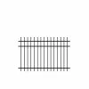 Promo 🎁 Cascade Standard-Duty 4 ft. H x 6 ft. W Black Aluminum Pre-Assembled Fence Panel by Barrette Outdoor Living ❤️ -Cheap Fence Gates Plus Store black barrette outdoor living metal fence panels 73002210 64 1000