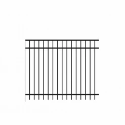 Best deal ✔️ Natural Reflections Standard-Duty 5 ft. H x 6 ft. W Black Aluminum Pre-Assembled Fence Panel by Barrette Outdoor Living ❤️