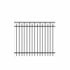 Brand new 😉 Brilliance Standard-Duty 5 ft. H x 6 ft. W Black Aluminum Pre-Assembled Fence Panel by Barrette Outdoor Living ⌛ -Cheap Fence Gates Plus Store black barrette outdoor living metal fence panels 73002343 64 1000
