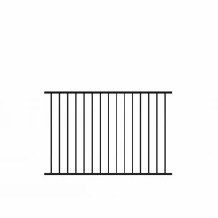 Best Pirce 🔔 Beechmont Standard-Duty 4 ft. H x 6 ft. W Black Aluminum Pre-Assembled Fence Panel by Barrette Outdoor Living 🧨