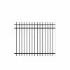 Deals ✨ Cascade Standard-Duty 5 ft. H x 6 ft. W Black Aluminum Pre-Assembled Fence Panel by Barrette Outdoor Living ⭐ -Cheap Fence Gates Plus Store black barrette outdoor living metal fence panels 73008702 64 1000