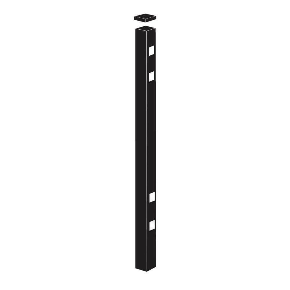 Wholesale 𧨠2 in. x 2 in. x 8-7/8 ft. Cascade Standard Black Aluminum Fence Gate Post by Barrette Outdoor Living π€© 3 Wholesale 𧨠2 in. x 2 in. x 8-7/8 ft. Cascade Standard Black Aluminum Fence Gate Post by Barrette Outdoor Living π€©