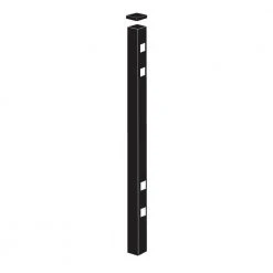 Wholesale 👏 2 in. x 2 in. x 8-7/8 ft. Cascade Standard-Duty Black Aluminum Fence Line Post by Barrette Outdoor Living ✔️